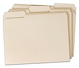 TOPS File Folders, Manila, Letter Size, 1/3 Cut Tabs, 12 Pack (TMM35010)