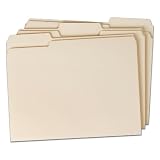 TOPS File Folders, Manila, Letter Size, 1/3 Cut Tabs, 12 Pack (TMM35010)