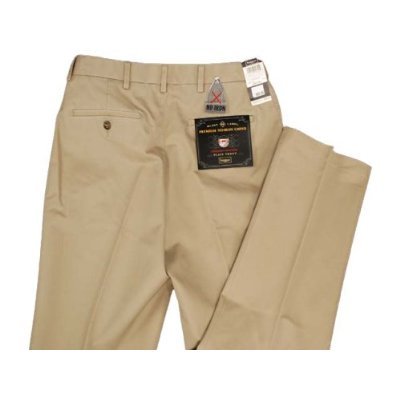 Haggar Men Work to Weekend Plain Front Khaki Pant - Big Sizes 41714957522