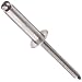 Aluminum Open End Rivet /w Steel 3/16" Diameter , .700" Length, Drill # 11, Grip .376"-.500" (Pack of 100)