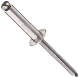 5052 Aluminum Blind Rivet, #11 Drill Size, .876"-1" Grip Range, 1.200" Length, 3/16" Diameter, Pack Of 100