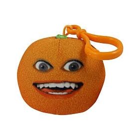  Annoying Orange TakeAlongs 2 1/4 Inch Talking Plush ClipOn Smiling Orange