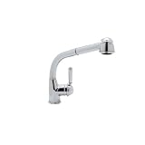 Rohl R7903LMSTN Country Side Lever Pull-Out Kitchen Faucet, Satin Nickel