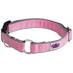 Doggles Mutt Gear Comfort Collars Pink/Gray Dog Collar 13-18 inches