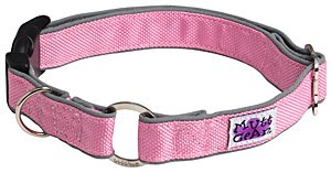 Doggles Mutt Gear Comfort Collars Pink/Gray Dog Collar 8-10 inches