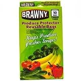 BRAWNY PRODUCE REUSABLE BAGS 5 MEDIUM 5 LARGE