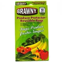 BRAWNY PRODUCE REUSABLE BAGS 5 MEDIUM 5 LARGE