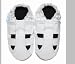 Jack and Lily Baby Shoes: White Sandals (Size=M:6-12M)