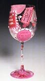 LOLITA Love My WINE GLASS Who Needs A Man NEW!
