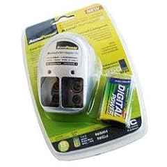 AccuPower 9V Akku Block Ladeger�t inkl. 1x AccuPower 300mAh 9V Akku