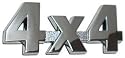 4x4 Allrad Aufkleber Autoaufkleber Carsticker Car Sticker Heck 4 x 4 Emblem Schriftzug Exterieur 3D Auto CHROM