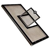 Metal Screen Door, 30 x 12 Black