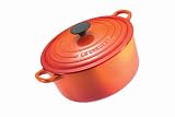 Le Creuset ココット・ロンド 22cm オレンジ 画像