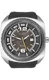 Diesel Men's DZ1276 Stainless Steel and Black Leather Watch