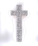 Rhinestone Cross Pin Brooch