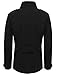 Tom's Ware Mens Stylish Fashion Classic Wool Double Breasted Pea Coat TWCC06-08-BLACK-US L