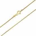 18K Gold Over Sterling Silver 1mm Snake Chain Necklace 14" 16" 18" 20" 24" 30"