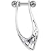 925 Sterling Silver TILTED TRIBAL Right Cartilage Earring