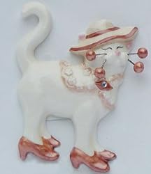 Whimsiclay Isadora Cat Pin