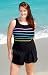 Apparel : Longitude® Faille Plus Size Shortini Swimsuit - Plus Size Swimwear Plus Size Swimsuit