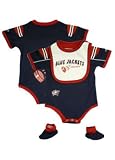 Columbus Blue Jackets Team Color Creeper with Bib and Booties