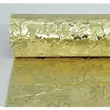 Embossed Florist Foil GOLD - Camelot style design. NEW larger size - 20" x 50'