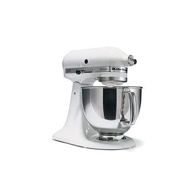 KitchenAid KSM150WH FACTORY REFURBISHED mixer 5QT, white.