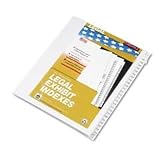 80000 Series Legal Exhibit Index Dividers, 1/25 Cut Tabs Printed 101-125