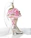 Christopher Radko High-Button Blooms - Breast Cancer Awareness Charity Ornament