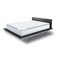 Sleep Innovations Memory Foam Topper with White Terry Velour Cover