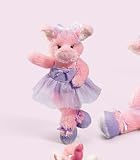 Priscilla Ballerina Pig 9" Stuffed Animal Plush Pink Pig