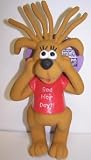 Vo-Toys Latex Stuffed Bad Hair Dayz Red Tee Dog Toy