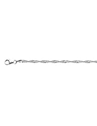 Sterling Silver Rhodium Plated Singapore Chain (2.0mm)