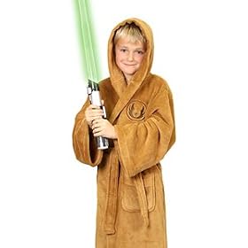Groovy UK Kids Star Wars Jedi Bathrobe, Medium (7 - 9 yrs)