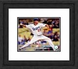 Framed Derek Lowe Los Angeles Dodgers Photograph
