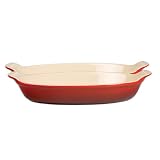 Review   / Le Creuset Cherry Au Gratin Dishes, Set of 2