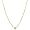 14k Yellow Gold Solitaire Diamond Pendant (1/10 cttw, H-I Color, I1 Clarity), 18
