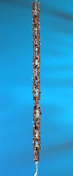 72" Handcrafted Cast Aluminum "Bamboo Link" Friendship Rain Chain