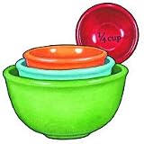Review Counter Art  / Summer Brights Measuring Bowls (Set of 4)
