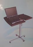 Laptop Computer Table Desk Wheels Adjustable