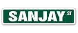 SANJAY Street Sign name kids childrens room door bedroom girls boys gift