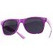 1980's Wayfarer Style Fashion Sunglasses with Dark Lens - Purple