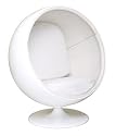 Eero Aarnio Style Ball Chair White Fabric
