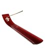Red Glass Om Incense Holder with Nag Champa Incense