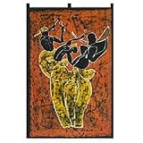 Batik wall hanging, 'Together as One'