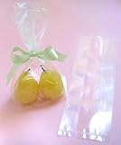 Cellophane Favor Bags (3in. W x 8in. L, with side pleats and bottom gusset) - pack of 100