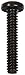 Small Parts Steel Pan Head Machine Screw, Black Oxide Finish, Meets ASME B18.6.3, #2 Phillips Drive, #6-32 Thread Size, 3/4