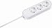 Bachmann 387.271 Tischsteckdose Smart 3x Schuko, 3m Zuleitung, weiß
