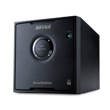 Buffalo Technology DriveStation Quad 12 TB (4 x 3 TB) eSATA USB 3.0 External Hard Drive HD-QL12TU3R5 - Black