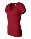 Ladies' Short Sleeve Jersey V-Neck T-Shirt
